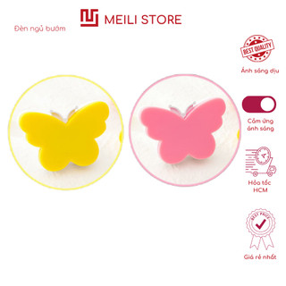 ( TẶNG SET 10 KHẨU TRANG) Đèn Ngủ Cắm Điện Mini Hình Bướm, Đèn Cảm Ứng Tự Động, Ánh Sáng Dịu Size 9cm MEILI STORE