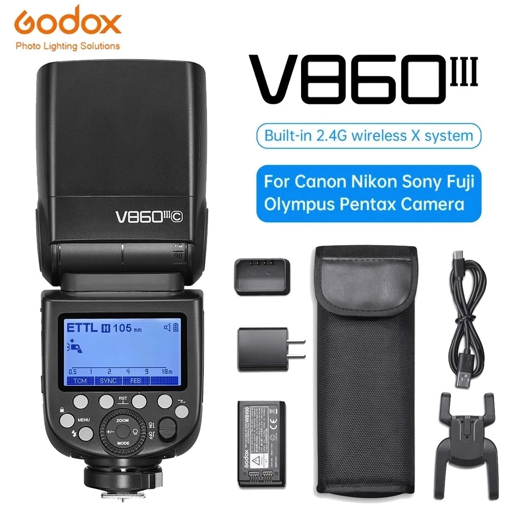 Đèn flash Godox V860iii for nikon Chính hãng bảo hành 12 tháng Shopee