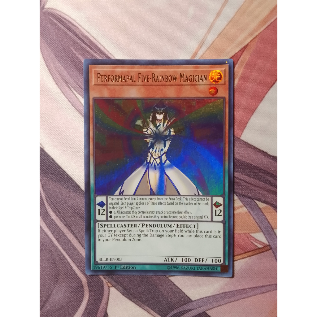 Thẻ Bài Yugioh: Performapal Five-Rainbow Magician BLLR-EN005 | Shopee ...