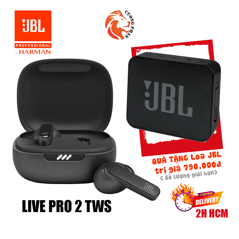 Siêu Sales HÈ - Tai Nghe JBL Live Pro 2 TWS Tặng Loa JBL Go Essential