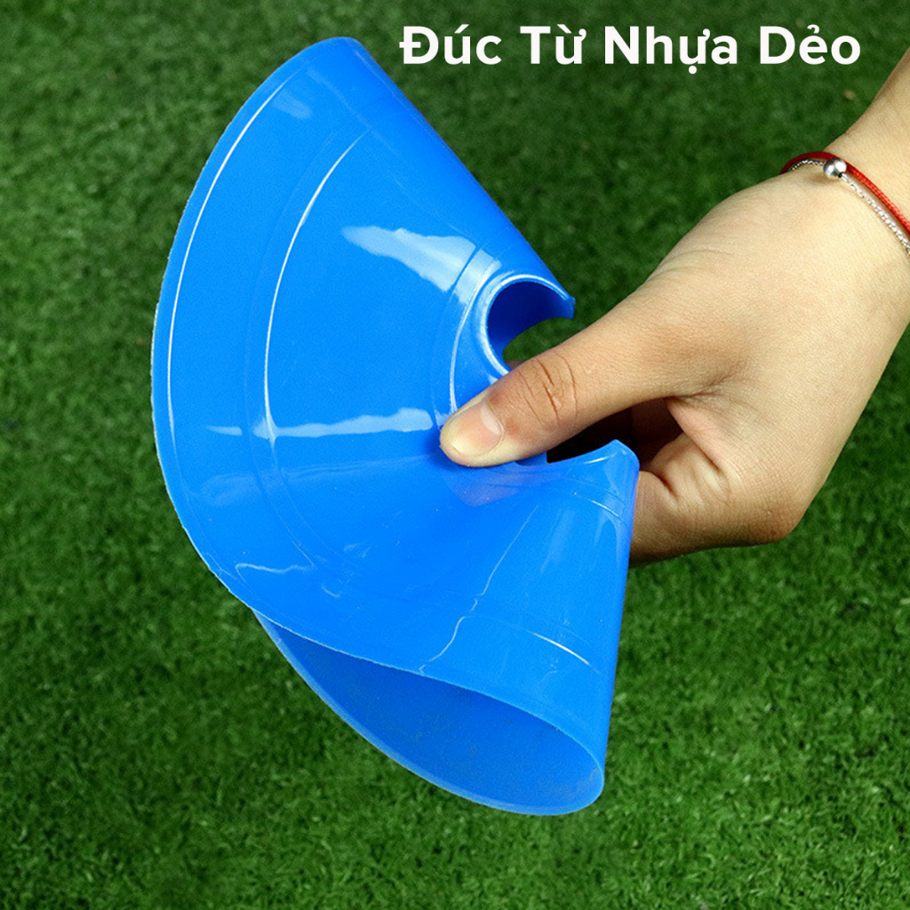Ảnh Nấm Lùn Chiến Thuật Tập Bóng Đá, Cone, Tập Trượt Patin Cao 5cm Chọn Màu – Nặng 22gram Chính Hãng Amalife 2