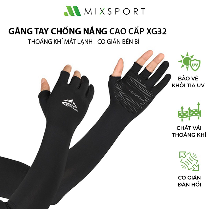 Ảnh Găng Tay Chống Nắng Thể Thao Cao Cấp MixSport Giảm Nhiệt Nhanh Chống Tia Cực Tím Cực Tốt, Chống Trượt XG32 1