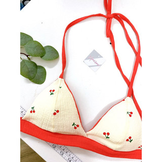 Áo bra  phối màu buộc dây cổ  - Hàng handmade - Mimi house