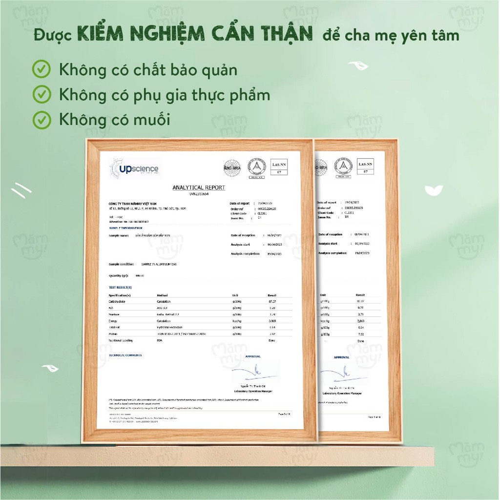 (Lẻ 1 Gói) Bột ăn dặm Mămmy cho bé từ 6 tháng. Bổ sung DHA & sắt, chất xơ hòa tan