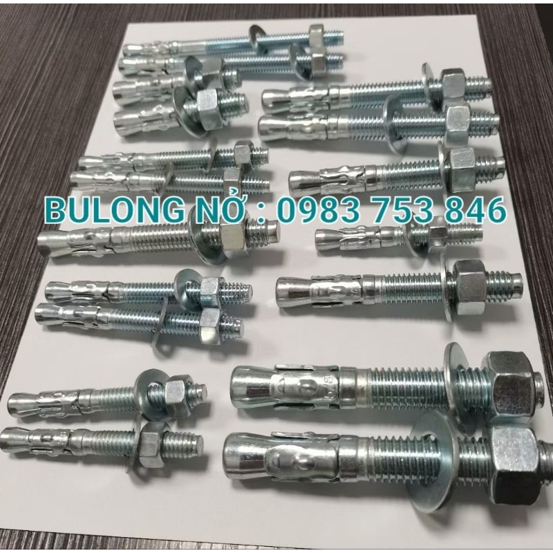 Tắc kê nở, bulong nở mạ kẽm M8-M16 | Shopee Việt Nam