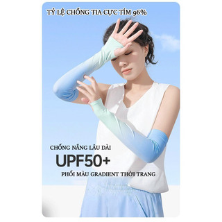 Ống tay chống nắng, bao tay chống tia UV, găng tay đi nắng phối màu Gradient thời trang chống UPF50+