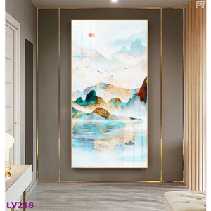Tranh Treo Tường Tráng Gương Cao Cấp Phong Cảnh Núi Đẹp Trang Trí Nhà, Quán Cà Phê Hiện Đại Xưởng Giá Rẻ