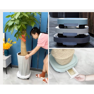 Đế Lót Chậu Hoa ,Kệ Cây Cảnh Có Bánh Xe Di Chuyển Đa Năng , Khay Hứng Nước Tiện Lợi Chịu Lực 80kg