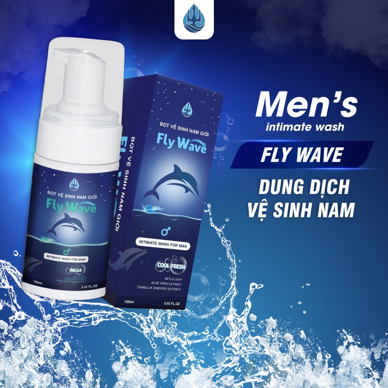 Bọt vệ sinh nam giới Fly Wave 100ml Dung dịch tạo bọt Hàn Quốc làm sạch sâu, hương thơm lâu