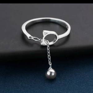 Nhẫn Bạc Ý 925 Chuông Mèo