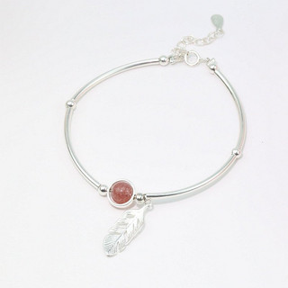 [Free Ship]Lắc Tay Bạc Ý 925 Lông Vũ