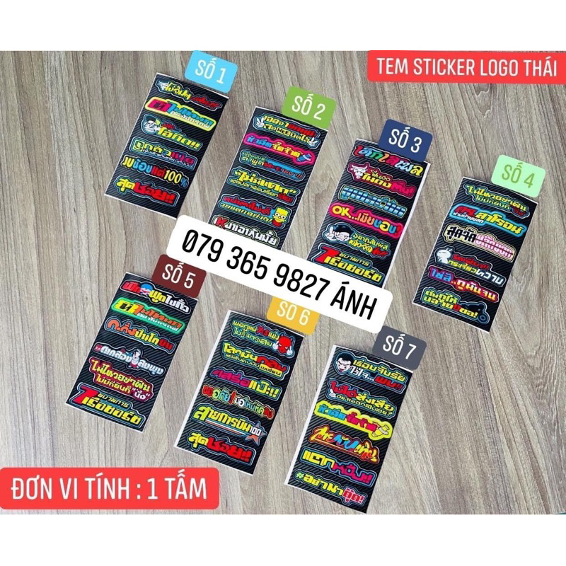 BỘ TEM STICKER LOGO THÁI | Shopee Việt Nam