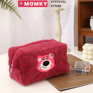 Túi đựng bút vải lông Túi Đựng Bút Gấu Dâu Túi Đựng Mỹ phẩm đồ trang điểm sức chứa lớn hình mèo dễ thương cho nữ