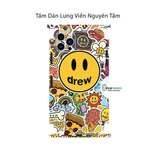 Tấm dán Skin Mặt Sau Drew MS03 FULL VIỀN 14 pro max , 13 pro max ,12 pro max , 11 pro max , xs max - FukiShop