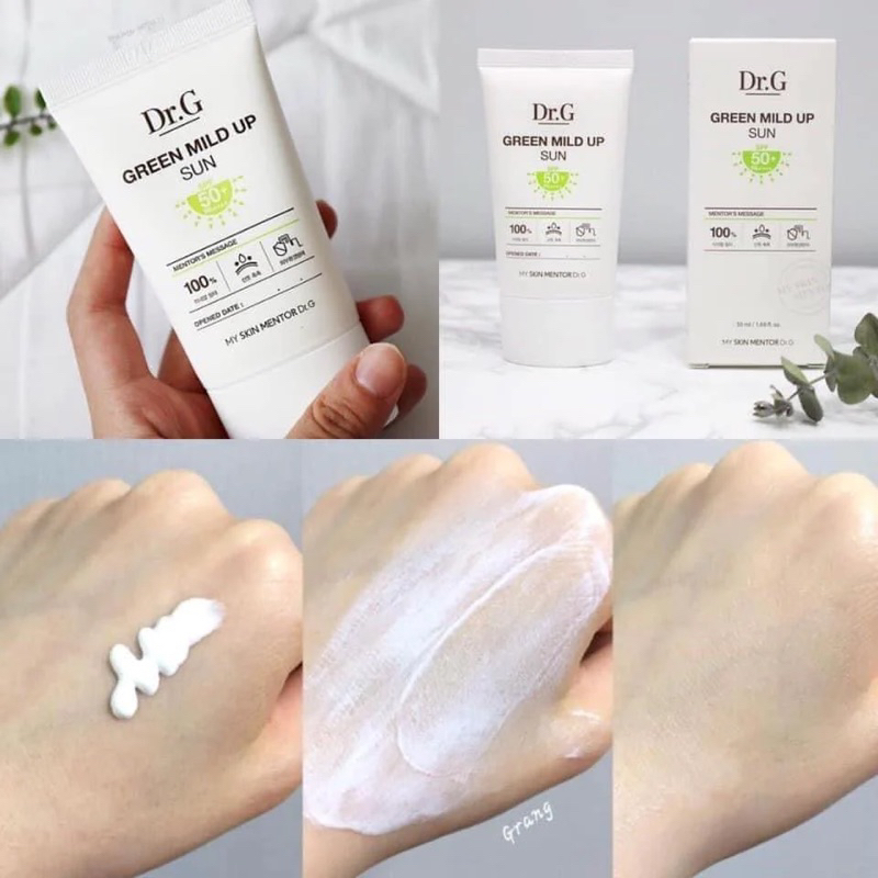 Kem chống nắng Dr.G Brightening & Green Mild Up Sun+ SPF50+ PA+++ 50ml