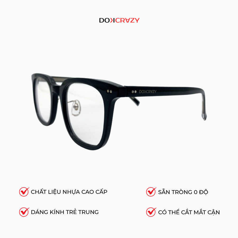 Ảnh Gọng kính thời trang DOKCRAZY NICOS nam nữ phù hợp nhiều dáng mặt hot trend Hàn Quốc 2