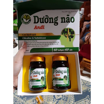 Dưỡng não Andi bổ não hết đau đầu, đau mỏi vai gáy, tê bì chân tay, hoạt huyết tăng tuần hoàn máu lên não