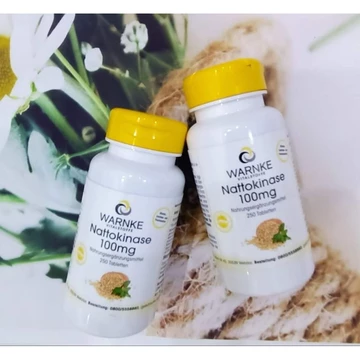 Viên uống WARNKE Nattokinase 100mg phòng ngừa tai biến, đột quỵ, 250v