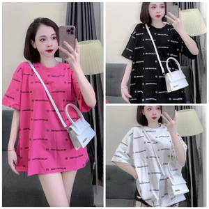 Áo thun cotton su form rộng tay lỡ - bale.n in full