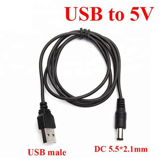 Cáp USB sạc DC 5.5mm x 2.1mm thông số 5V / 9V / 12V