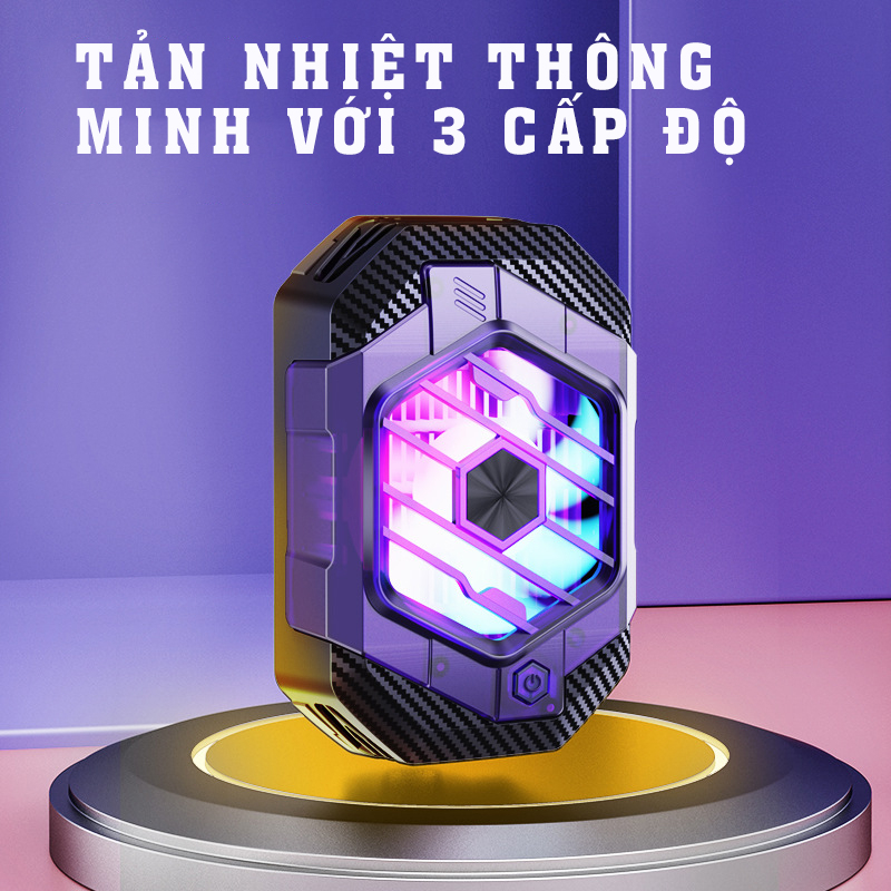 Sò Lạnh X65 Quạt Tản Nhiệt Điện Thoại Chơi Game 24W 3 Chế Độ Làm Mát