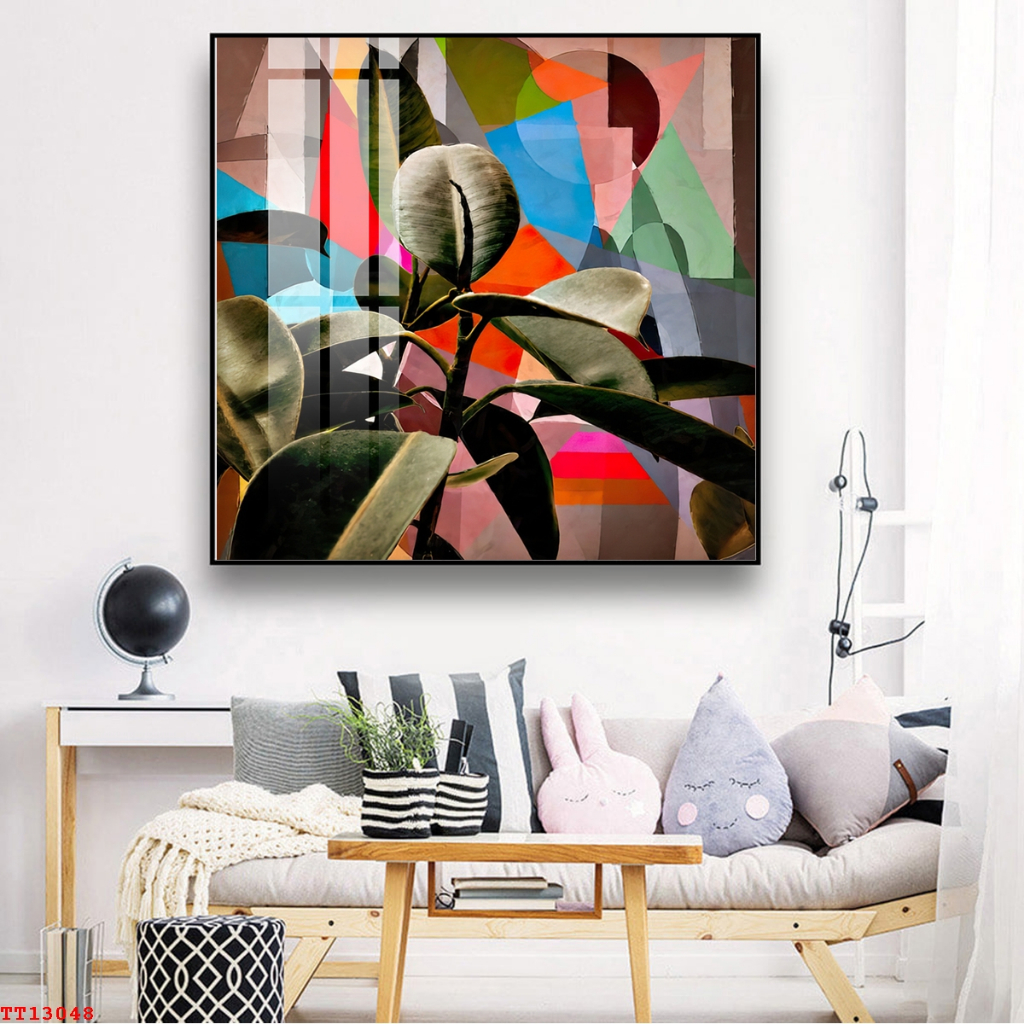 Tranh Treo Tường Tráng Gương Cao Cấp Trừu Tượng Màu Sắc