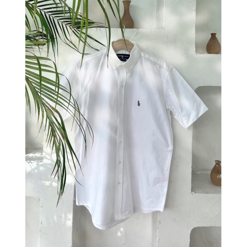 ÁO SƠ MI RALPH LAUREN TRẮNG TAY NGẮN | Shopee Việt Nam
