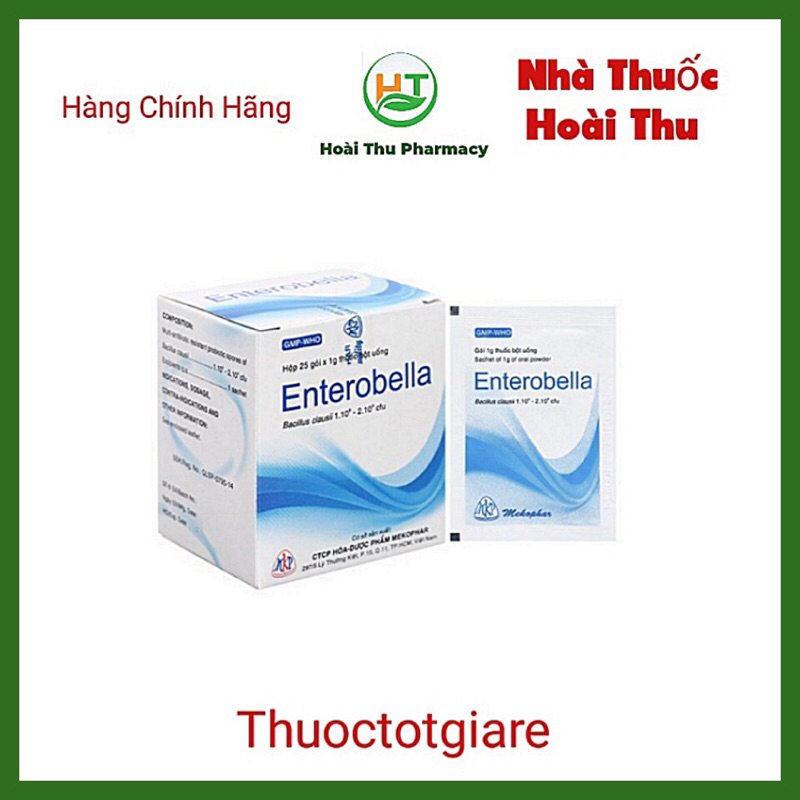 Men vi sinh Enterobella - Hỗ trợ rối loạn tiêu hoá (Việt Nam / h 25 gói ...