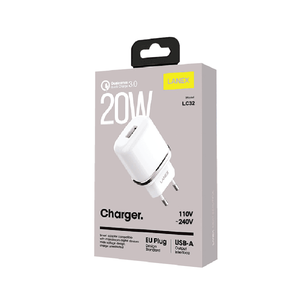 Cóc Sạc Lc32 1 Cổng Usb Qc 3.0 20w | Shopee Việt Nam