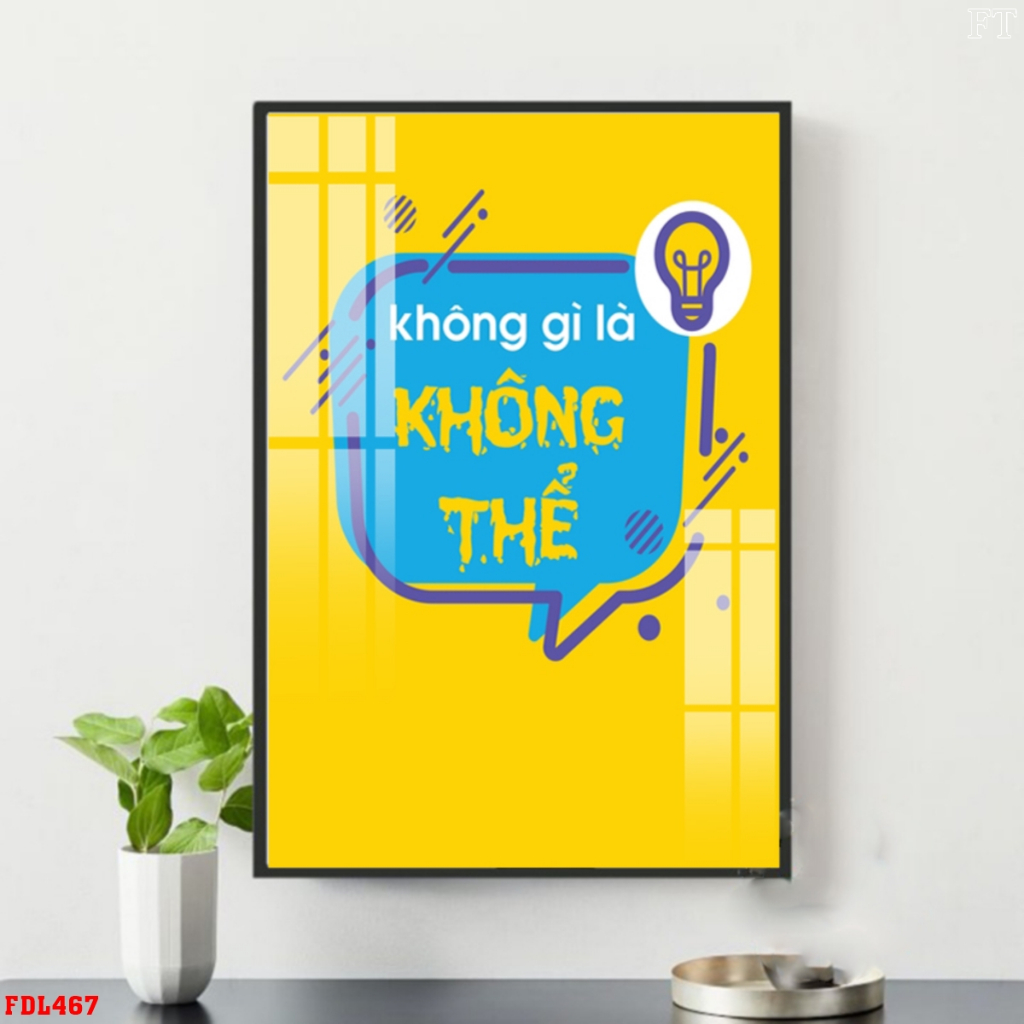Tranh Động Lực Tráng Gương Cao Cấp Tại Quyết Tâm Làm Việc Cho Nhân Viên OHA Decor