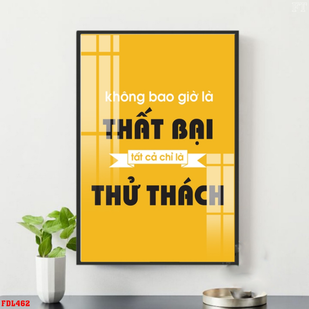 Tranh Động Lực Tráng Gương Cao Cấp Tăng Hiệu Quả Làm Việc Trang Trí Văn Phòng OHA Decor