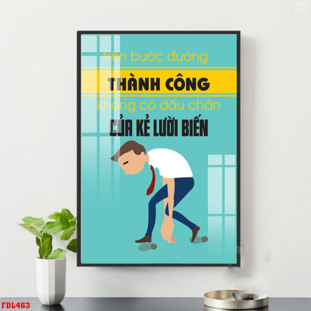Tranh Động Lực Tráng Gương Cao Cấp Tăng Hiệu Quả Làm Việc Trang Trí Văn Phòng OHA Decor