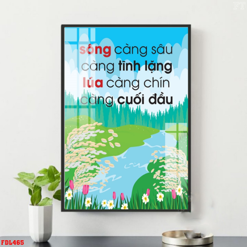 Tranh Động Lực Tráng Gương Cao Cấp Tăng Hiệu Quả Làm Việc Trang Trí Văn Phòng OHA Decor