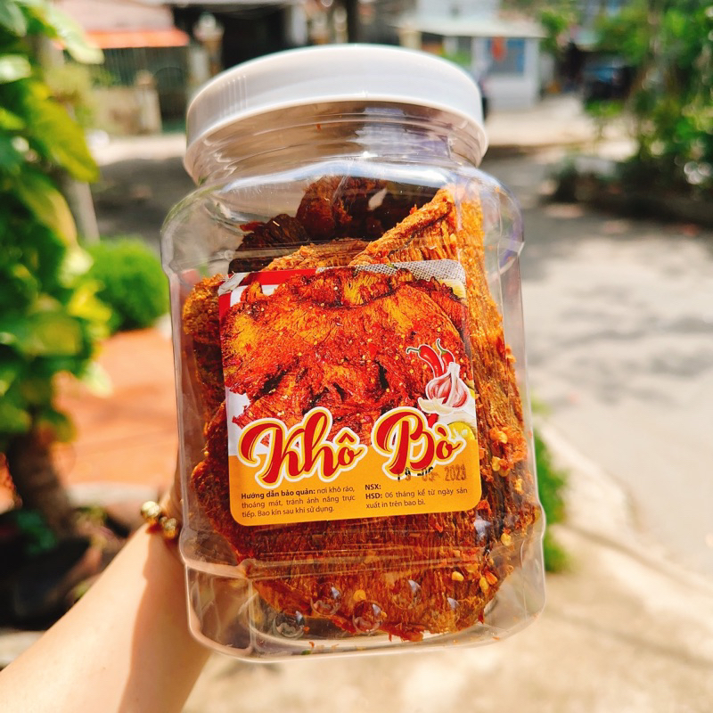Bò Miếng Tẩm Vị Chuẩn Bò Thật 100% - Hộp 300Gr/500Gr