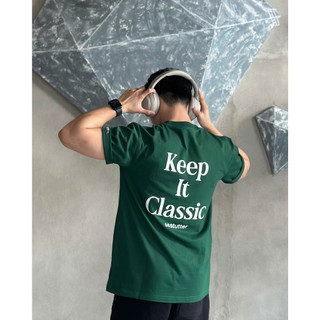 Áo Phông Hè Xanh KEEP IT Phong Cách BASIC Lịch Sự, Áo Thun Tay Lỡ Chất Liệu Cotton Khô Mềm Mịn Thấm Hút Mồ Hôi Tốt