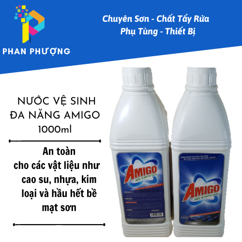 [CHÍNH HÃNG] TẨY RỬA DẦU NHỚT/ NƯỚC VỆ SINH ĐA NĂNG AMIGO TẨY DẦU NHỚT 1Lít (Có Hóa đơn VAT)