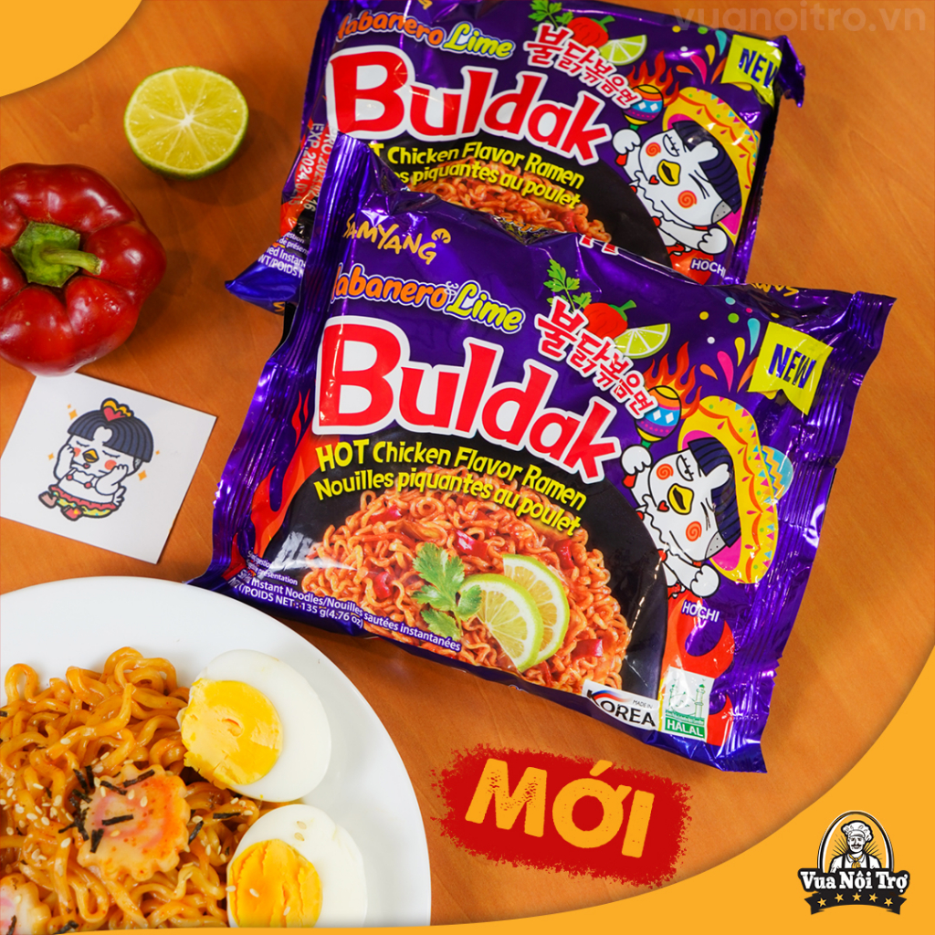 MÌ khô gà vị chua cay Habanero Lime Samyang (135g/gói)