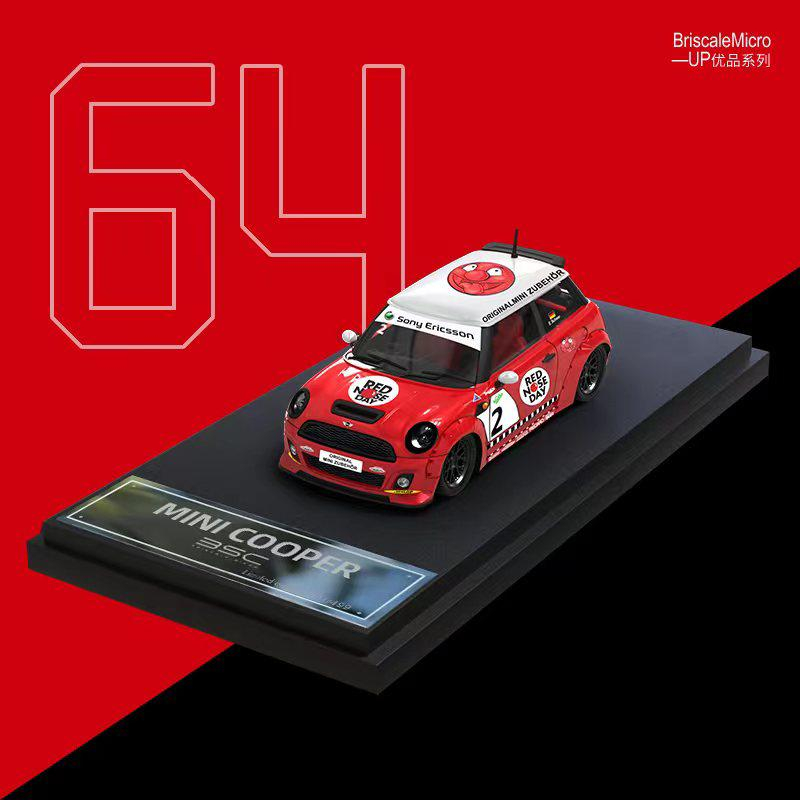 MÔ HÌNH 1:64 BRISCALE MICRO - LBWK Mini Cooper / Hatch(R56) Red Nose ...