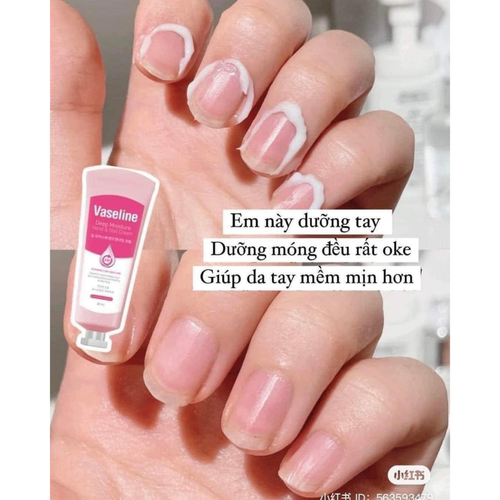 Kem dưỡng da tay & móng  VASELINE 24H cấp ẩm da 60ml