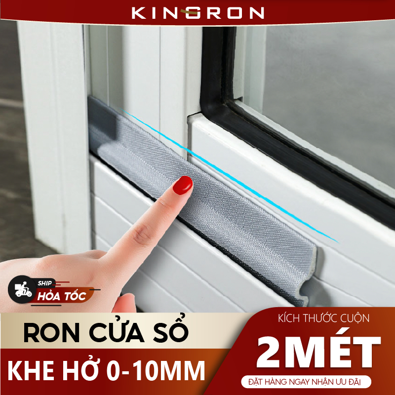 Ron Xốp Dán Khe Cửa Sổ Phòng Dán Chân Đáy Cửa Ngăn Côn Trùng Nẹp Cửa Sổ Chống Bụi Bẩn - Hình ảnh thực tế