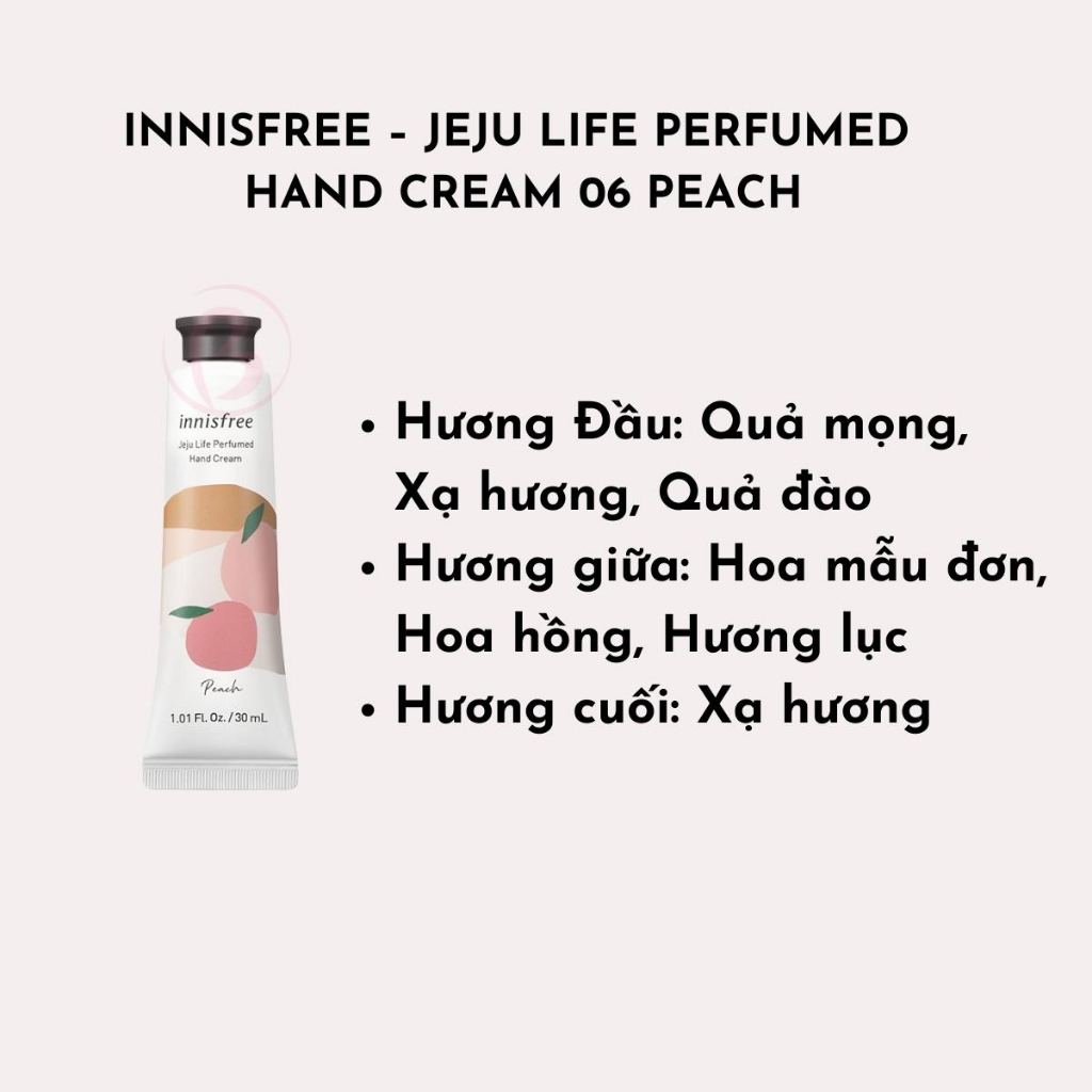 Kem Dưỡng Da Tay Innisfree Hương Nước Hoa Jeju Life Perfumed Hand Cream ...