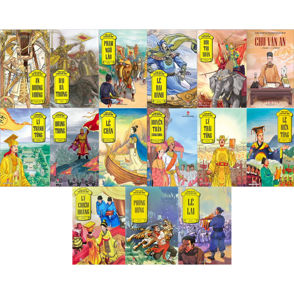 Sách - Combo Tranh truyện lịch sử Việt Nam (15 cuốn) | Shopee Việt Nam