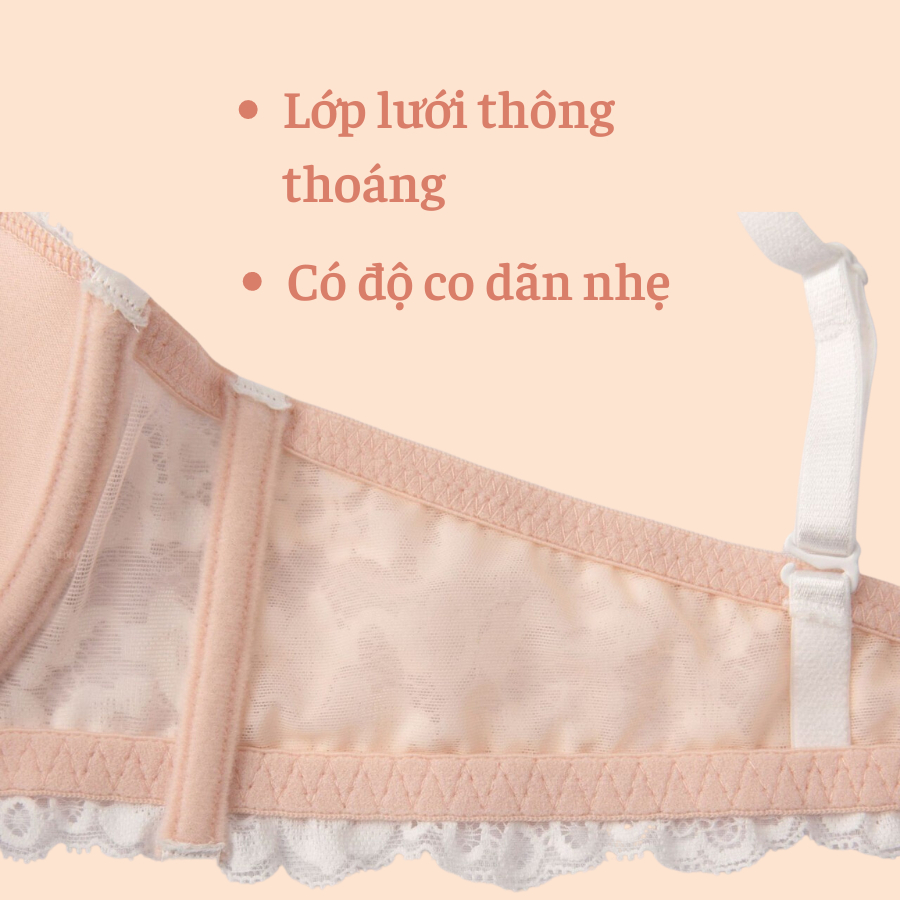 A31 Áo Ngực Ren KATHY BRA Nâng Ngực Cao Cấp Có Gọng Mút Vừa Cúp Ngang Tạo Khe Tôn Vòng 1 | BigBuy360 - bigbuy360.vn