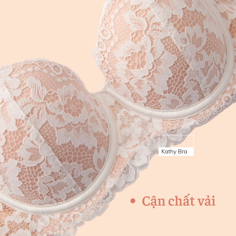 A31 Áo Ngực Ren KATHY BRA Nâng Ngực Cao Cấp Có Gọng Mút Vừa Cúp Ngang Tạo Khe Tôn Vòng 1 | BigBuy360 - bigbuy360.vn