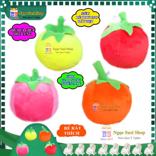 GẤU BÔNG HÌNH QUẢ CÀ CHUA NHỎ 8CM NHIỀU MÀU SIÊU MỊN RẤT DỄ THƯƠNG GIAO NHANH - NGẪU NHIÊN MÀU