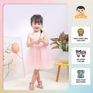Váy công chúa bé giá xòe voan mềm-đầm bé gái đi chơi tiệc- form rộng dễ mặc - size 8-22kg