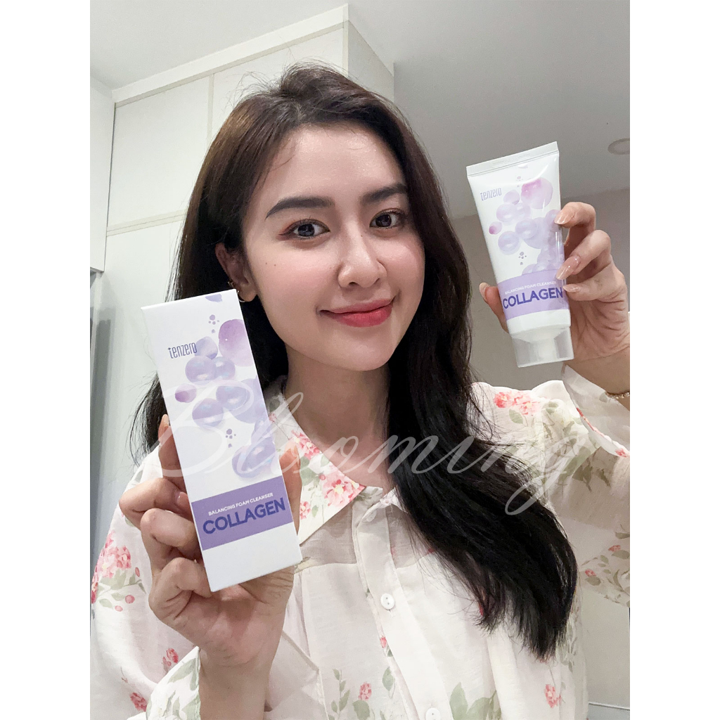 Ảnh Sữa rửa mặt Collagen Tạo Bọt Mềm Mịn Làm Sạch Sâu, Dưỡng ẩm, Căng Bóng Da Tenzero Balancing Foam Cleanser Collagen 100g 3