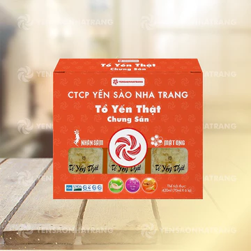 Hộp 6 Tổ Yến Thật (15g Yến tươi) Chưng Sẵn Nhân Sâm Mật Ong Yến Sào Nha Trang (Chính Hãng)