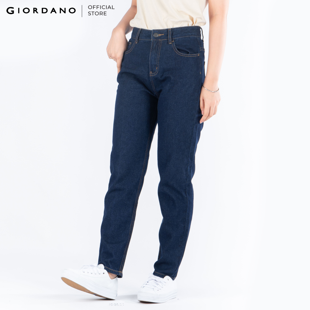 [Mã BMLTB200 giảm đến 100K đơn 499K] Quần jeans ống suông dài nữ Giordano 05410032