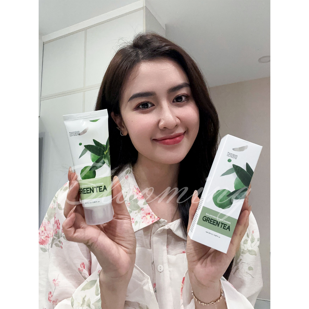 Ảnh Sữa Rửa Mặt Trà Xanh Tạo Bọt Mềm Mịn Làm Sạch Sâu, Dưỡng ẩm, Ngừa Mụn Tenzero Balancing Foam Cleanser Green Tea 100g 4